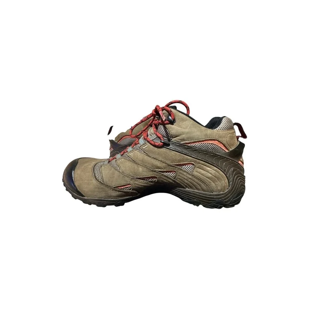 Merrell Chameleon 7 Hiking Boots Mens Size 14 Vibram Brown Mid WP Big Tall